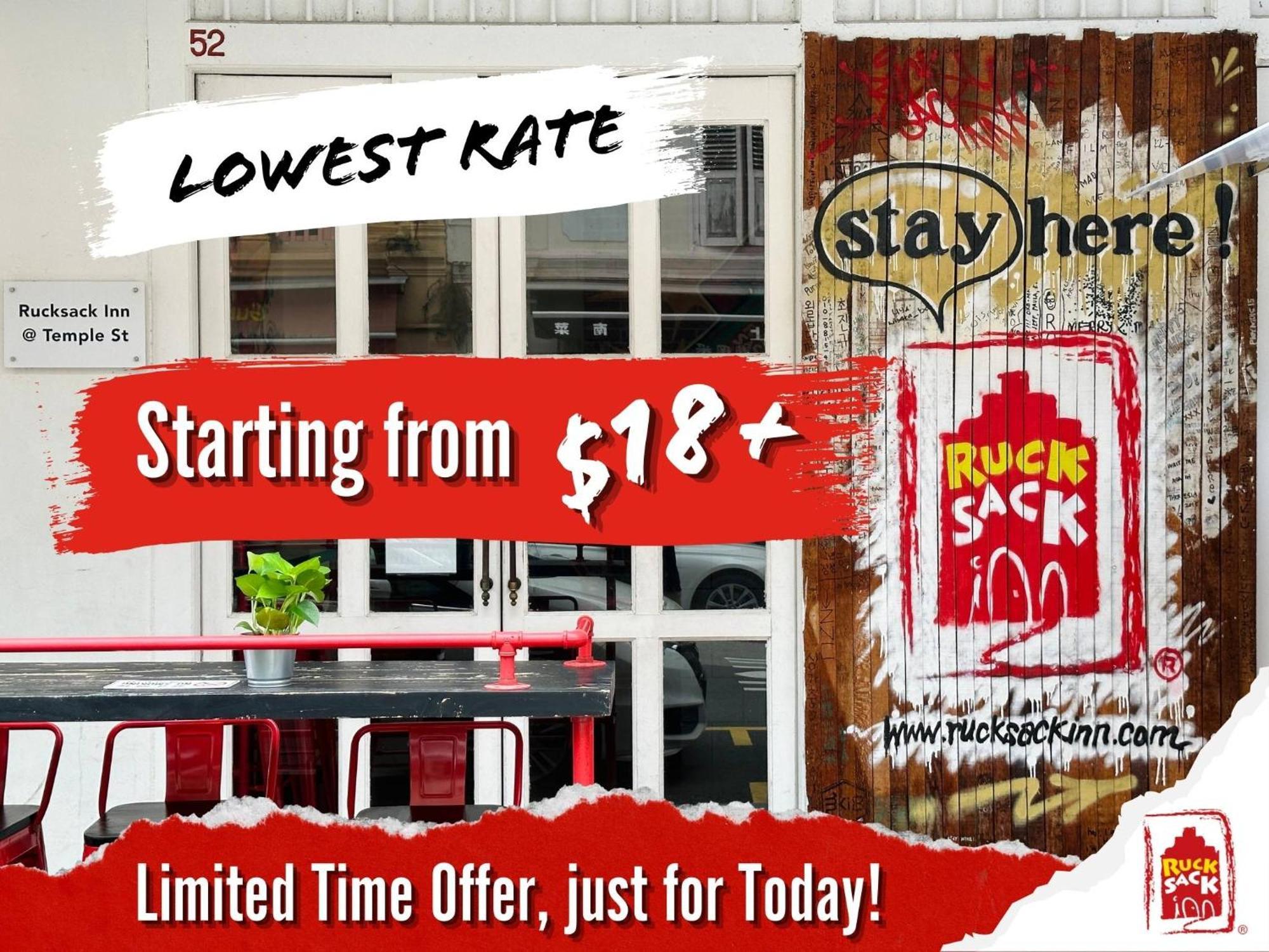 Rucksack Inn Temple Street Singapore Eksteriør billede